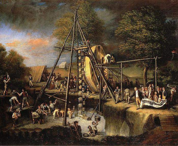 Exhuming the First American Mastodon., Charles Willson Peale